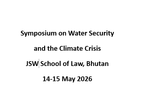 Symposium on Water Security and the Climate Crisis